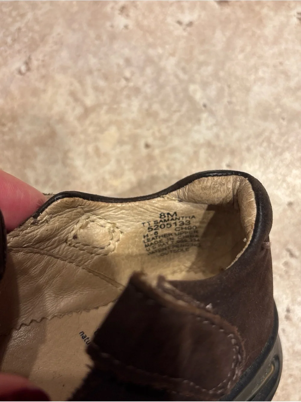 Stride Rite Samantha Brown T-Strap Suede Kids Shoes